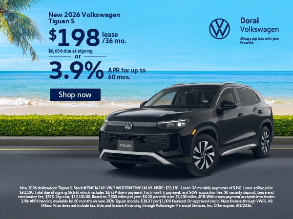 New Volkswagen Specials | Car Financing in Doral, FL | Doral